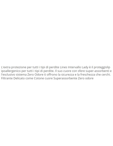 Lines Intervallo Lady Plus Maxi Long - 28 Assorbenti Per Tutte Le Perdite